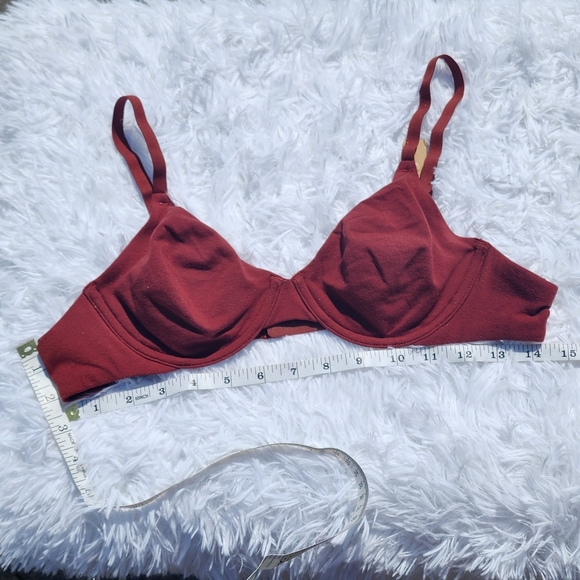 SKIMS COTTON JERSEY T-Shirt Bra/Sangria/38A, 40B/ NWT - Picture 11 of 15